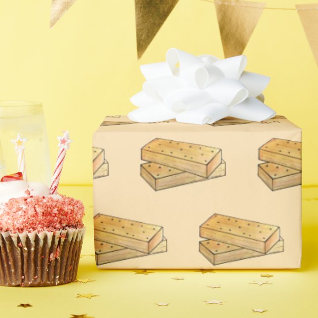 Papier Cadeau Thé de Pain Raccourci écossais Biscuits Boulangeri (Fête d'anniversaire)