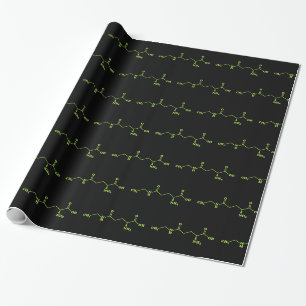 Papier Cadeau Thé Théanine Formule chimique moléculaire