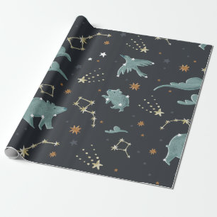 Papier Cadeau Thème Espace Constellation