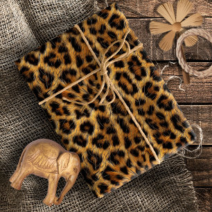 Papier Cadeau Thème safari avec imprimé léopard ID1153