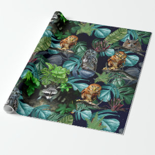 Papier Cadeau Thèmes de fête nocturne