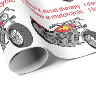 Papier Cadeau Thérapie motocyclette