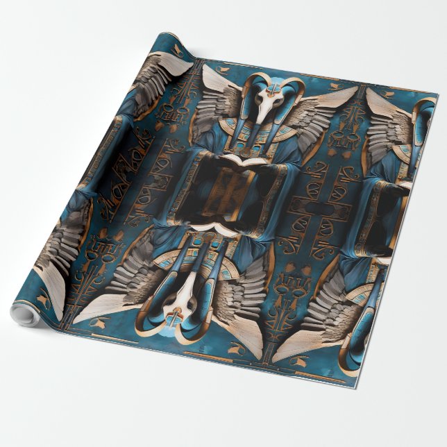 Papier Cadeau Thoth, l'ancien dieu égyptien de la sagesse, écrit (Déroulé)