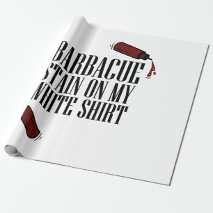Papier Cadeau Tige barbecue sur mon blanc