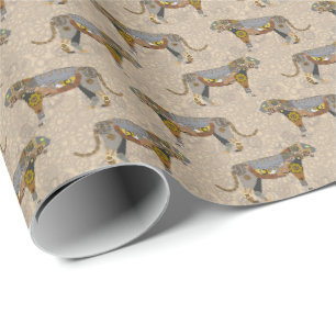 Papier Cadeau Tigre de Steampunk