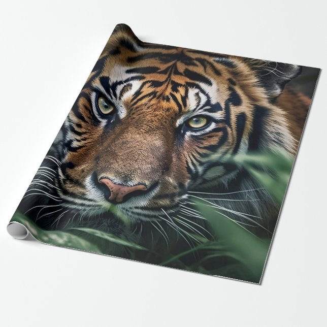 Papier Cadeau Tigre du Bengale (Déroulé)