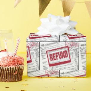 Papier Cadeau Timbre de remboursement sur le formulaire 1040 IRS