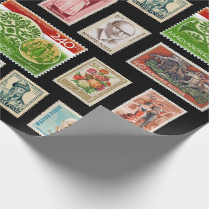 Papier Cadeau Timbres hongrois