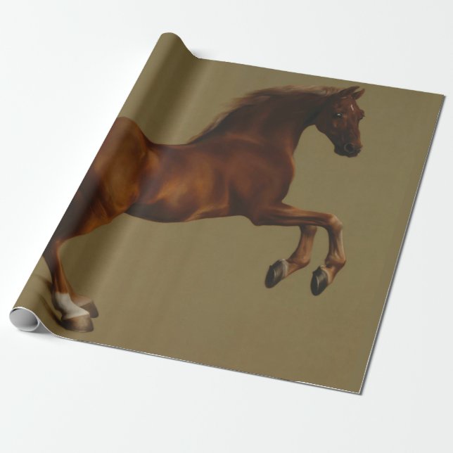 Papier Cadeau Tir à blanc sur le cheval (par George Stubbs) (Déroulé)