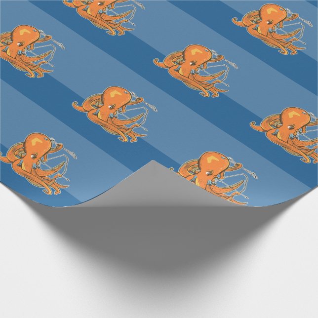 Papier Cadeau Tir à la pieuvre (Coin)