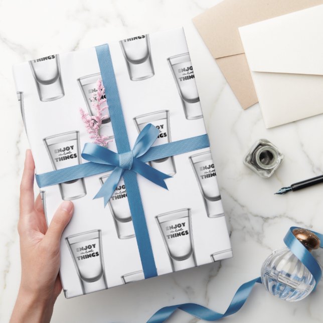 Papier Cadeau Tirer Des Glaces Sur Du Blanc Avec Du Texte (Cadeaux)