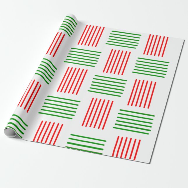 Papier Cadeau tissage de Noël (Déroulé)