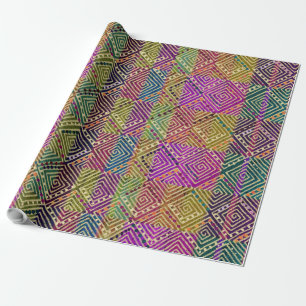 Papier Cadeau Tissu de boue inspiré   Style Ankara Belle