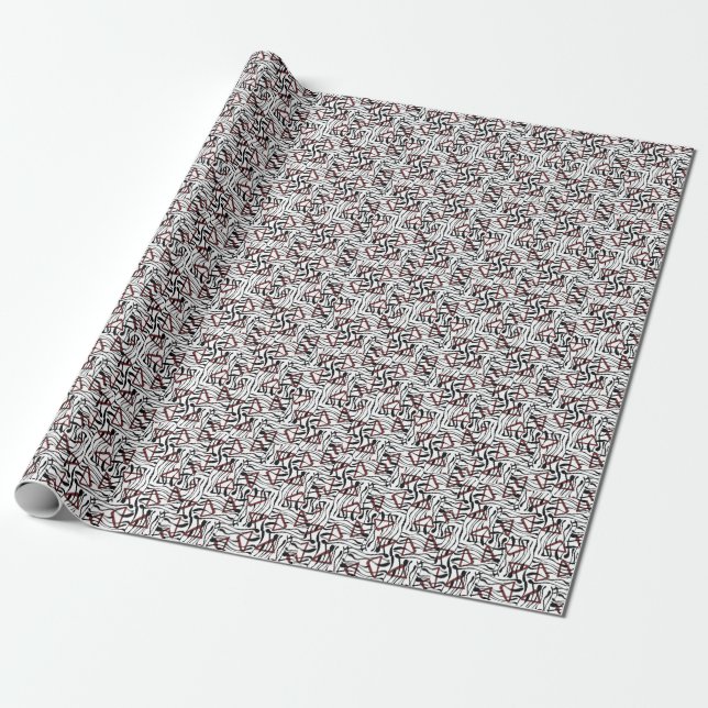 Papier Cadeau Tissu géométrique : Design Motif artistique. (Déroulé)
