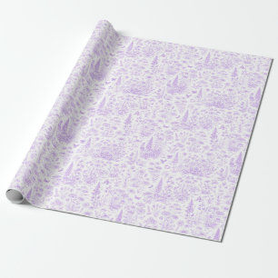 Papier Cadeau Toile de lavande