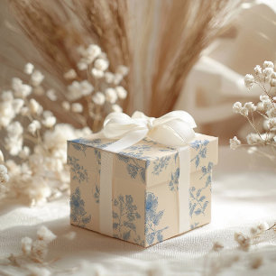 Papier Cadeau Toile de Pâques bleue