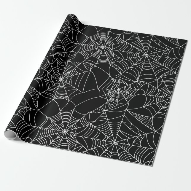 Papier Cadeau Toiles d'araignée déplaisantes (Déroulé)