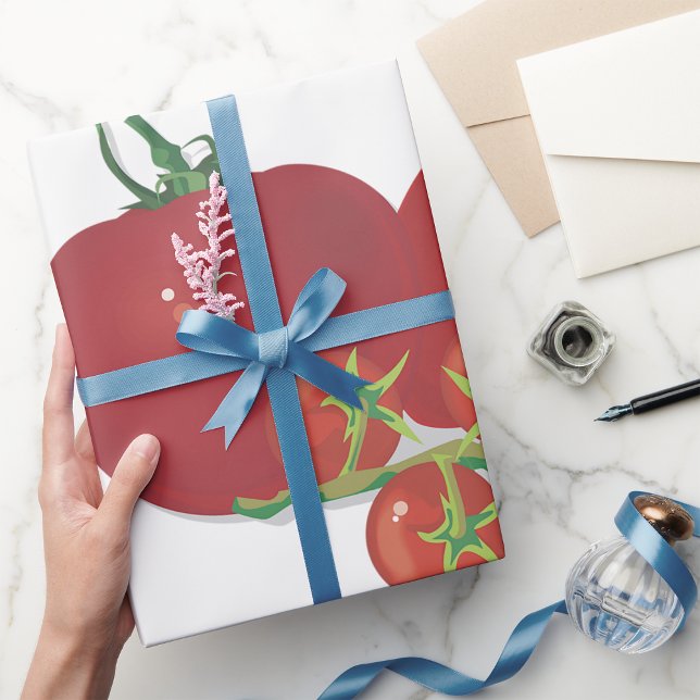 Papier Cadeau Tomates rouges mûres (Créateur téléchargé)