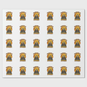 Papier Cadeau Tombes de main de zombies glaçants Chauves-souris