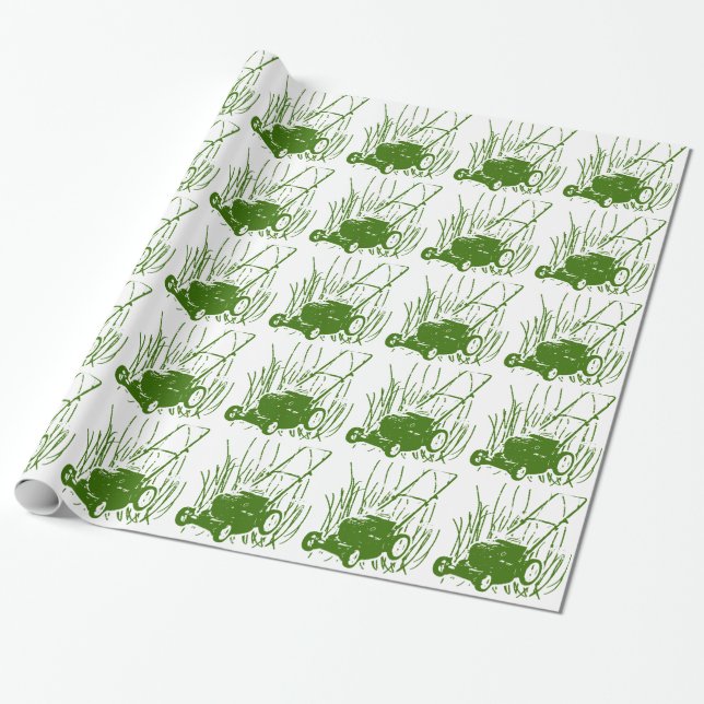 Papier Cadeau Tondeuse à gazon (Déroulé)