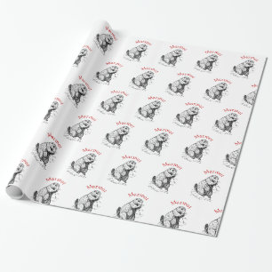 Papier Cadeau Tonnerre_Cove d'animal de marmotte cuite