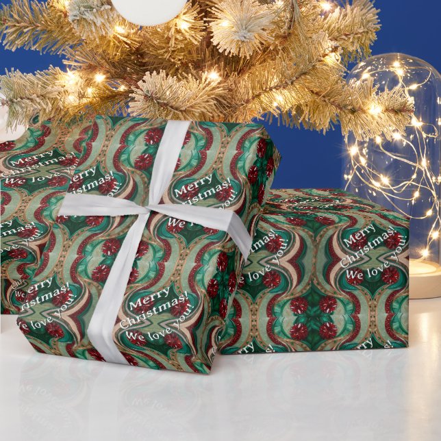 Papier Cadeau Tons bijoux de Noël (Vacances)