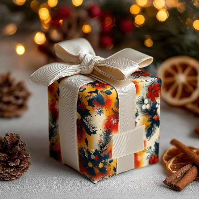 Papier Cadeau Tons chauds personnalisés et enveloppes de Noël de (Créateur téléchargé)