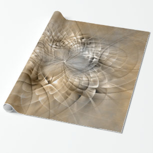 Papier Cadeau Tons Terre Abstrait Art fractal moderne Texture