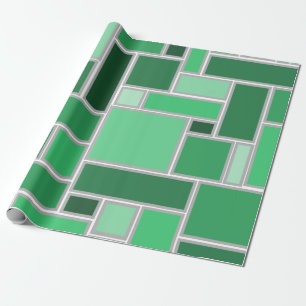 Papier Cadeau Tons verts