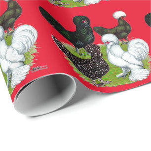 Papier Cadeau Top Hat Chicken