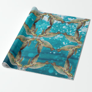 Papier Cadeau Tortue de mer