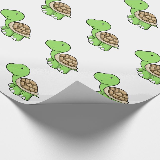 Papier Cadeau Tortue mignonne (Coin)