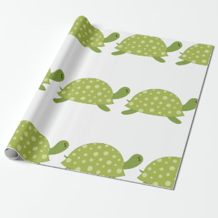 Papier Cadeau Tortue verte