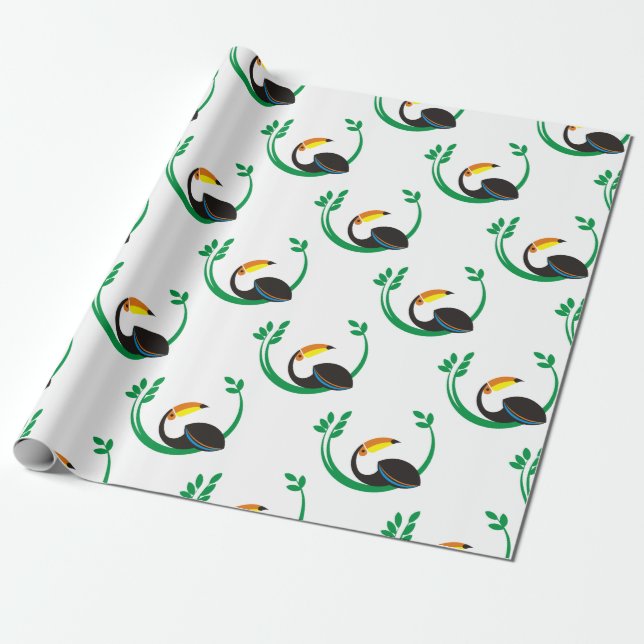 Papier Cadeau Toucan (Déroulé)