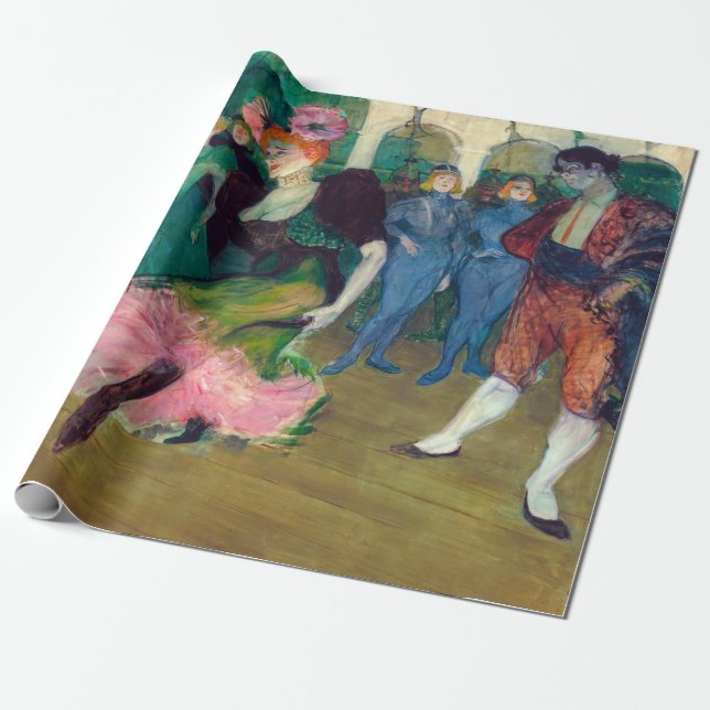 Papier Cadeau Toulouse-Lautrec - Marcelle Lender, Danse Bolero (Déroulé)