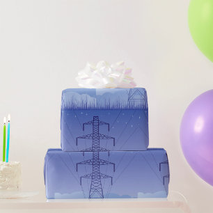 Papier Cadeau Tour de transmission de l'énergie électrique au ci