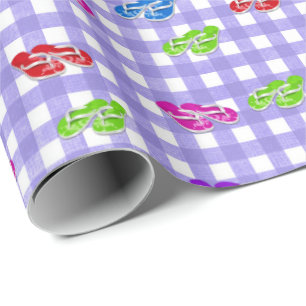 Papier Cadeau Tourner sur En vichy