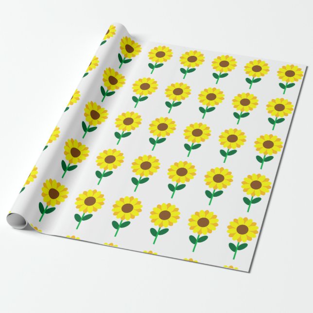 Papier Cadeau Tournesol (Déroulé)