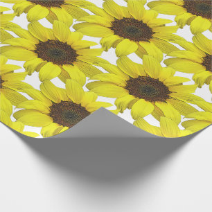 Papier Cadeau Tournesol couvert  