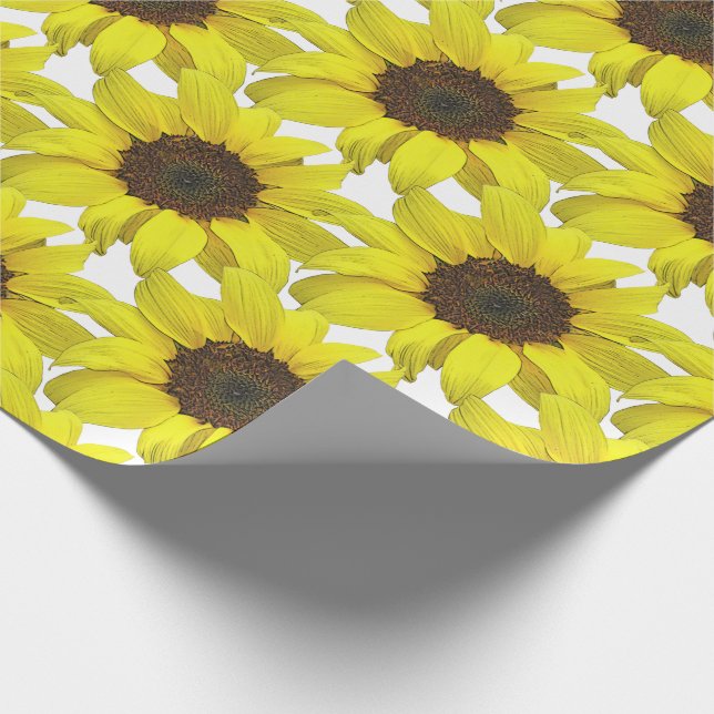 Papier Cadeau Tournesol couvert   (Coin)