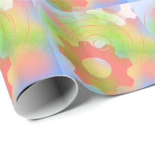 Papier Cadeau Tournez l'Abstrait Cogs