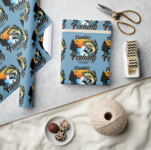 Papier Cadeau Tournoi de pêche personnalisé Truite pêcheur