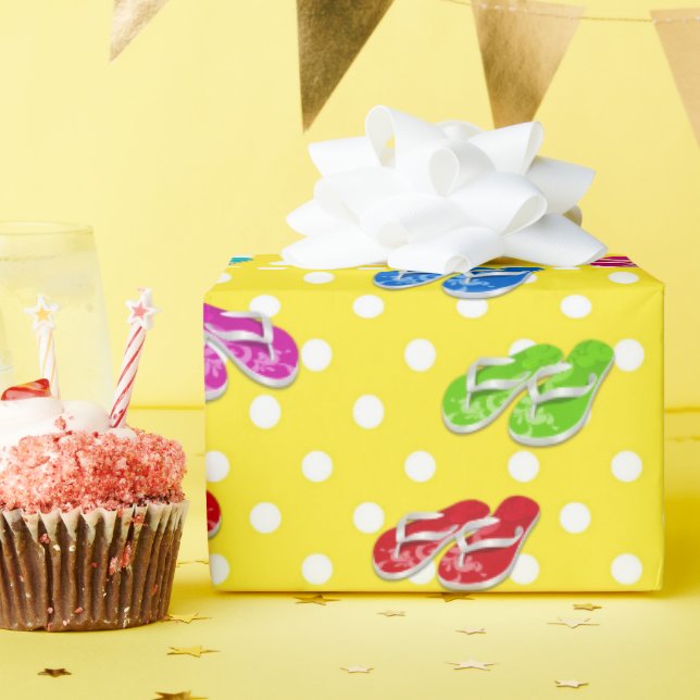 Papier Cadeau Tournons sur les Pois (Fête d'anniversaire)