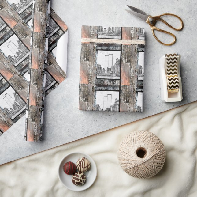 Papier Cadeau Tours jumelles (Artisanat)
