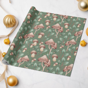 Papier Cadeau Tous les champignons de la forêt d'Eucalyptus en O