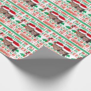 Papier Cadeau Tout ce que je veux pour Noël, c'est les Obama