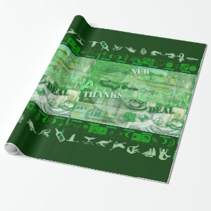 Papier Cadeau Tout est vert Devenez écolo St Patrick Wrapping