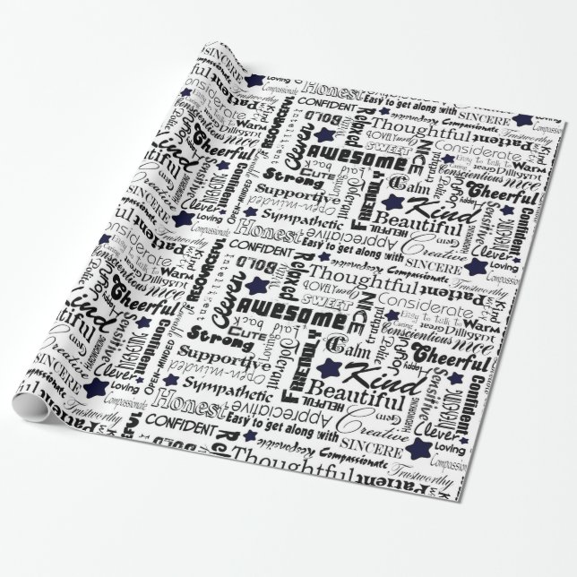 Papier Cadeau Toutes les bonnes choses au sujet de vous (Déroulé)