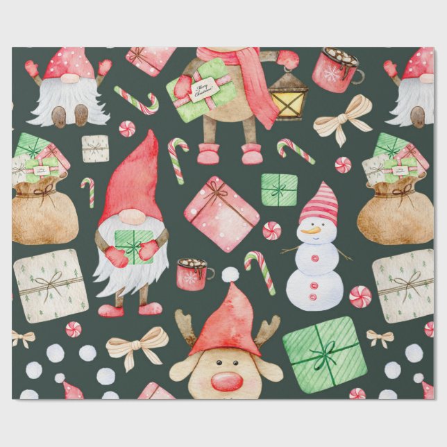 Papier Cadeau Toy Story Joyeux Motif de Noël moderne (Plat)