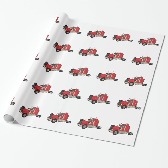 Papier Cadeau Tracteur de Kenworth (Déroulé)
